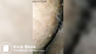 Ebony Let's BF Clean Her Ass