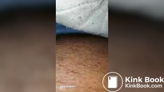 Ebony Let's BF Clean Her Ass