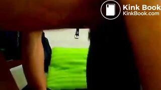 camgirl pees and licks her poo stained panties