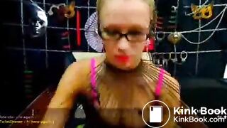 camgirl pees and licks her poo stained panties