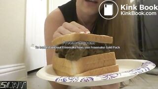 stunning and sexy blonde crapping