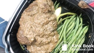 A black chick pooping in her car.