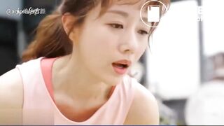 Korean girl has diarrhea during yoga