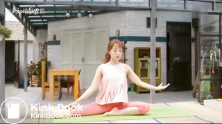 Korean girl has diarrhea during yoga