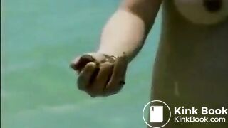 (SMEARING) (VINTAGE) Japanese Lesbians Skinny Dip and Shit in the Ocean