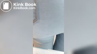 cute girl fills her blue jeans