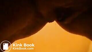 german mistress poops a big turd in toilet