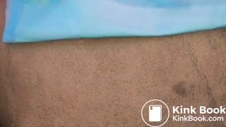 Webcam model pooping