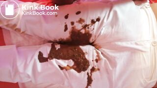 Panty poop and poop on white jeans then smearing - video 5