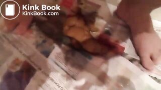 adorable and sexy naked Russian pooing n peeing