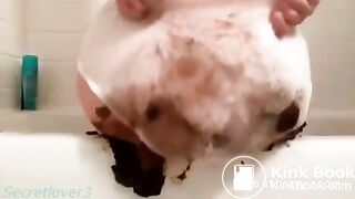 Huge White Panty Poop - video 3