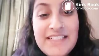 Woman shows her poops in the toilet