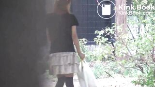 outdoors shitting unusual cleaning 010 - japan girl soft shit in bushes