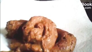 Fat ass grandma shitting diarrhea