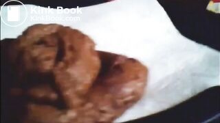 Fat ass grandma shitting diarrhea