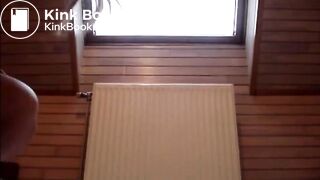 Hot body milf shitting on her legs