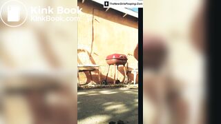 Sexy ebony shitting - video 3