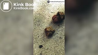 Sexy ebony shitting - video 3