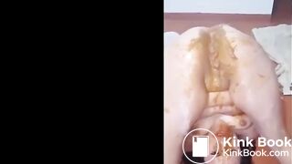 She shits on her own face Part 1