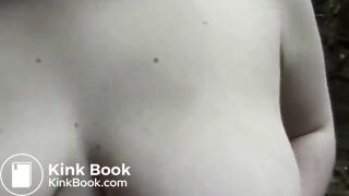 BBW Shits Outside In Forest