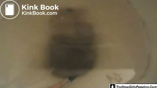 Cute Amber Pee's, Farts and Poops Over The Toilet