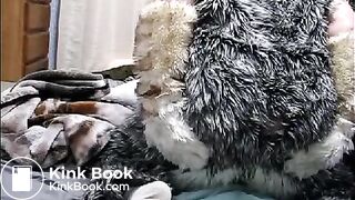 fursuit shitting on bed