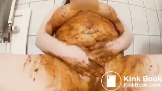 Smearing my warm shit on my body