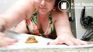 Fat chubby white girl scat video.