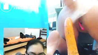 12-05-17 licks shitty dildo clean