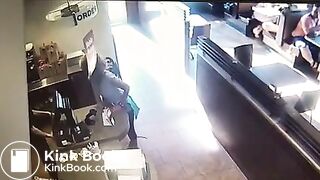 Scat in the restaurant!