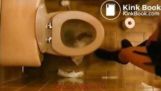 Sexy teen toilet farting and pooping blast