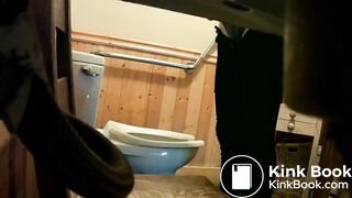 Under Cabinet Toilet Voyeur - Pooping Teen