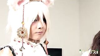 Two chinese girls get enemas and poop their panties