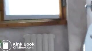 Squat pooping on bidet