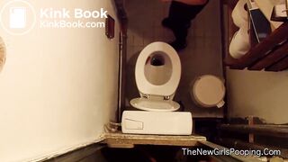 Overhead Spy On Girl Pooping