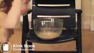 Dirty girl scat bathing