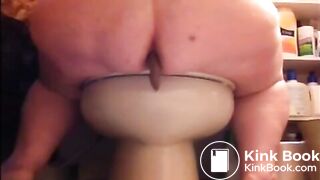Fat white chick drops her slop