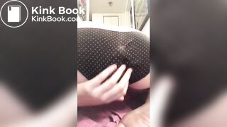 Nasty girl messes panties