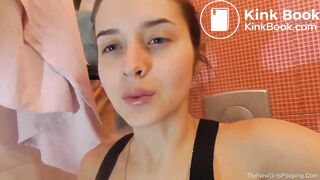 Sexy girl sexy panties has a poop