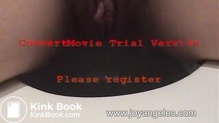 Girl releasing a huge dump