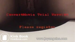 Girl releasing a huge dump