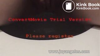 Girl releasing a huge dump