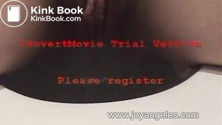 Girl releasing a huge dump