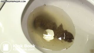 Karma poops on toilet