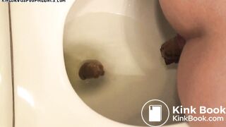 Karma poops on toilet