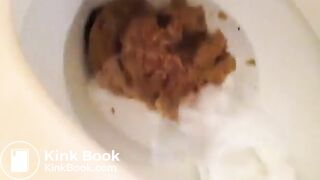 Chubby on the toilet