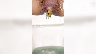 Soft Long Poops in the Toilet