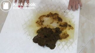 sexy blonde craps and pees - video 2