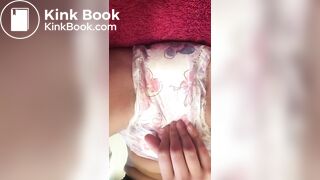 Wetting her already messy goodnites