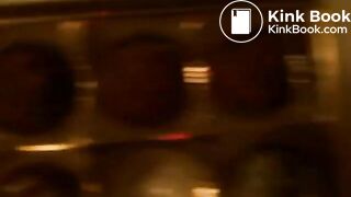 Charlotte poopig on toilet